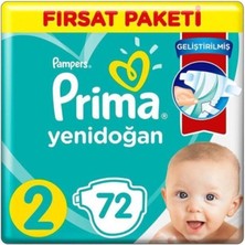 1001 Bebek Bezi Aktif Bebek 2 Beden 72 Adet Fırsat Paketi