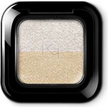 1001 Kiko Göz Fari - New Bright Duo Eyeshadow - 01 Metallic White/true Gold