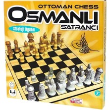 1001 Osmanlı Satrançı +7 Yaş ve Üzeri Için Büyük Ölçülü Ahşap Tahtalı Zeka-Strateji Oyunu