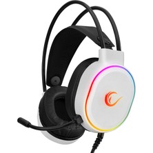 1001 Rogue Beyaz USB Rgb Ledli Gaming Oyuncu Mikrofonlu Kulaklık