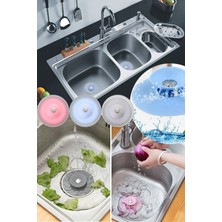 1001 2 Kademeli Dokunmatik Lavabo Tıkacı Silikon Lavabo Gider Tıpası