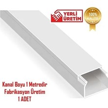 CATEKSSS Extra Kendinden Yapışkanlı Beyaz Kablo Kanalı 16X16 1 Metre 1 Adet Mutlusan