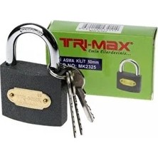 CATEKSSS Tri-Max Gri Döküm Asma Kilit 25 mm