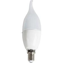 CATEKSSS 7W Ledli Buji Ampul E14 Duylu CT-4080 - Beyaz Işık CT-4080B (2 Adet) Beyaz