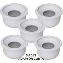 CATEKSSS 5 Adet Adaptör Kota Conta Lavabo Sifon Gider Contası 50'lik