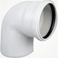CATEKSSS Pvc Atık Su Borusu 3,2 mm 50 Lik 90 Derece Dirsek