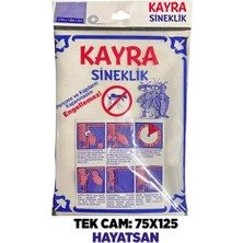 CATEKSSS Sineklik Tek Cam + Yapıştırıcı Bant - Ölçü: 75X125 125 x 75 Cam Tr Cam