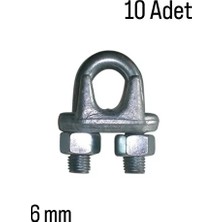 CATEKSSS A Tipi Halat Klemensi 6 mm (10 Adet)