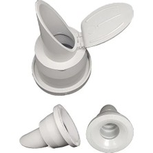 CATEKSSS Lavabo Koku Giderici Çek Valfli Lavabo Gider Adaptör Conta Ø50 Evye Koku Önleyici