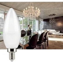 CATEKSSS 7 Watt E14 Duylu Buji LED Ampul CT-4079 Beyaz Işık