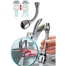 CATEKSSS 1 Adet 360° Dönebilen Su Mutfak Lavabo Musluk Püskürtücü Gümüş