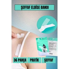 CATEKSSS 36 Parça Şeffaf Elbise Sabitleyici Dekolte Takı Kıyafet Sabitleme Bandı Elbise Kaydırmaz Bant Şeffaf