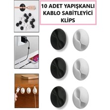 CATEKSSS Kablo Sabitleyici Klips Organizer Kablo Düzenleyici Sabitleme Klipsi Dağınıklık Toparlayıcı Kablo Dü
