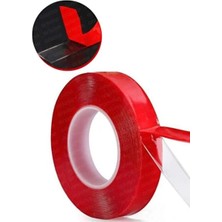 CATEKSSS Çift Taraflı Vhb Silikonize Şeffaf Bant 2 mt x 18 mm Karışık