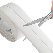 CATEKSSS Su Sızdırmaz Geçirmez Bant Lavabo Küvet Kenar Bandı Küvet Duş 3,2 M x 38 Beyaz