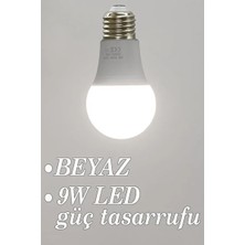 CATEKSSS Beyaz LED Ampul 9W