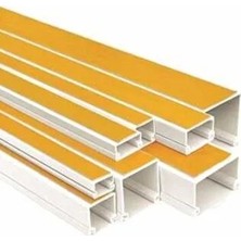 CATEKSSS 2 Metre 12X12 mm Kablo Kanalı Canalex (Yapışkan Bantlı)