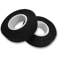 CATEKSSS 51608 Polyester Tüylü Bez Bant Siyah 15M x 19MM - Hızlı Yapıştırıcı
