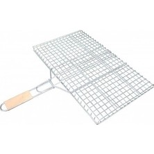 Hsc Bilişim Orta Boy Mangal Izgarası - 40X30 cm - Ahşap Saplı