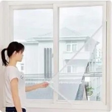 CATEKSSS 70X125 cm Cam Sineklik Tül Ayarlanabilir Tek Kanat Yapışkanlı Pencere Tak Çıkar Hot Power Çam