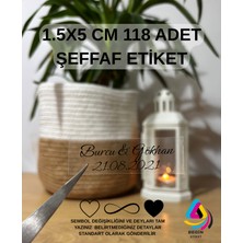 KIŞISELLEŞTIRILEBILIRŞEFFAFETIKET15X50CMNIKAHDÜĞÜNNIŞANETIKETI001