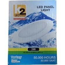 CATEKSSS Global K2 KDL404 3W 3000K Günışığı Smd Yuvarlak Slim LED Panel