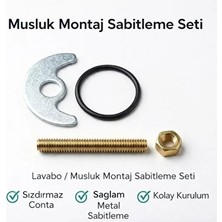 CATEKSSS Musluk Montaj Sabitleme Seti | Ay Takımı | Lavabo Batarya Sabitleme Aparatı Montaj Kiti