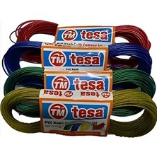 CATEKSSS (4 Adet) Polyester Kaplı Çelik- Renk Vermeyen Dayanıklı Çamaşır Ipi 10 Tr