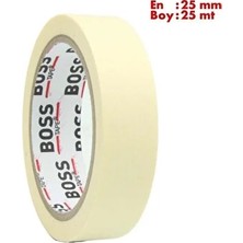 CATEKSSS Maskeleme Bandı Kağıt Beyaz Bant EN:25MM Boy: 25MT