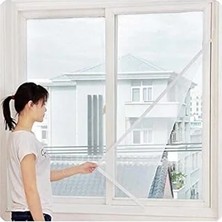 CATEKSSS Cırt Bantlı Yapışkanlı 100CM x 150CM Kesilebilir Pencere Sinekliği 130 x 150 Plastik