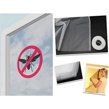 CATEKSSS ® Yeni Ürün Ayarlanabilir Tek Kanat Yapışkanlı Pencere Cam Sineklik 70X125 cm Çam