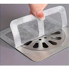 CATEKSSS 10 Adet Yapışkanlı Kullan At Gider Kapağı, Böcek Önleyici File Banyo Yapışkanlı Lavabo Süzgeci