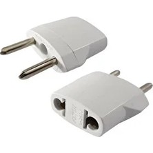 CATEKSSS Amerikan Priz Çevirici Fiş Dönüştürücü Mini Adaptör Beyaz