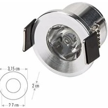 CATEKSSS Yıldız Satin Gömme Spot Armatürü CT-5270 S 6400 K (Beyaz Işık)