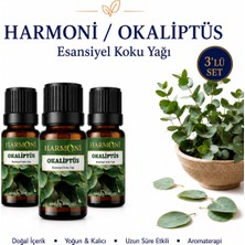 Harmoni Okaliptus Esansiyel Uçucu Koku 3x10ML Difüzör Esansı Buhurdanlık Yağı ve Oda Kokusu