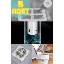 CATEKSSS 5 Adet Yapışkanlı Lavabo Balkon Banyo Gider Süzgeci - Haşere Engelleyici Gider Süzgeci