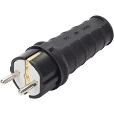 CATEKSSS 1X16A Kauçuk Topraklı Düz Fiş NEAD4001