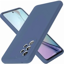 HANPORIUM Samsung Galaxy A52 Uyumlu Silikon Kılıf - Pastel Renk Tonu Kamera Korumalı Esnek Kapak - Lacivert