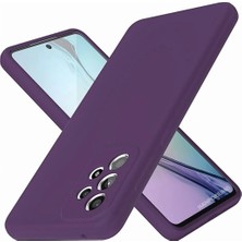 HANPORIUM Samsung Galaxy A23 Uyumlu Silikon Kılıf - Pastel Renk Tonu Kamera Korumalı Esnek Kapak - Mor