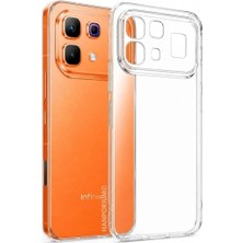HANPORIUM Infinix Note 60 Uyumlu Silikon Kılıf - Pastel Renk Tonu Kamera Korumalı Esnek Kapak - Şeffaf