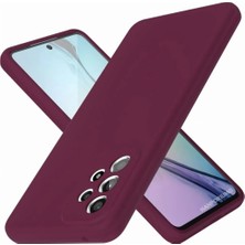 HANPORIUM Samsung Galaxy A23 Uyumlu Silikon Kılıf - Pastel Renk Tonu Kamera Korumalı Esnek Kapak - Mürdüm