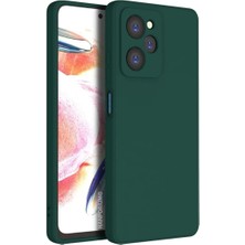 HANPORIUM Poco X5 Pro 5g Uyumlu Silikon Kılıf - Pastel Renk Tonu Kamera Korumalı Esnek Kapak - Yeşil