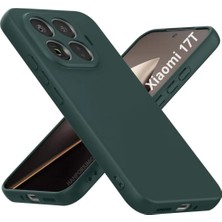 HANPORIUM Xiaomi 17T Uyumlu Silikon Kılıf - Pastel Renk Tonu Kamera Korumalı Esnek Kapak - Yeşil