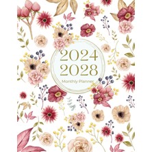 Hsc Bilişim 2024-2028 Monthly Planner: 5 Years Schedule Organizer | Floral Cover
