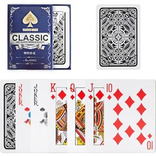 1001 Pvc Plastik Siyah Su Geçirmez Poker Iskambil Oyun Kağıdı RD63SY