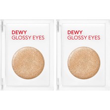 1001 Nemli Bitiş ve Işıltılı Görünüm Sunan Göz Farı M Dewy Glossy Eyes (2 Paketi)