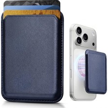 1001 Magsafe Uyumlu Deri Kartlık Cüzdan - iPhone 17/16/15/14/13/12 Serisi Pro Max, Plus ve Pro Için G�