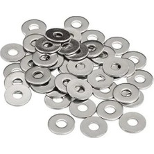 1001 Made 3/16" Inç Metal Vida Pulu, Çok Amaçlı Montaj ve Tamir Için Dayanıklı Düz Pul Serisi (