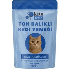 1001 Fresh Ton Balıklı Kedi YEMEĞI%100 Taze Içerikli Mama 80 G
