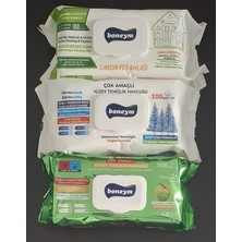 1001 Çok Amaçlı Yüzey Temizlik Havlusu 3’lü Set – Limon Ferahlığı – Mavi Çam Ferahlığı
